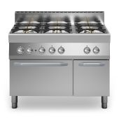Cucina a gas 6 fuochi MDLR Forno elettrico ventilato Modello F70110CFGEB