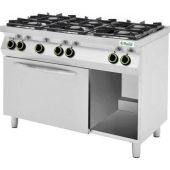 Cucina a gas Metano Modello CC76GFG 6 fuochi con forno gas GN1/1