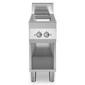 Cucina elettrica 2 piastre quadre MDLR Armadio aperto Modello F7040PCEQA