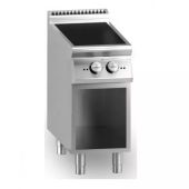 Cucina elettrica a induzione MDLR 2 zone di cottura Ø 280 mm Vano aperto Modello CL9040IND