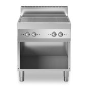 Cucina elettrica ad induzione 4 zone MDLR Armadio aperto Modello F7080INDA