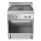 Cucina elettrica a infrarossi 4 zone MDLR Armadio aperto Modello F7080PVEA