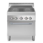 Cucina elettrica a infrarossi 4 zone MDLR Modello F7080CFVE Forno elettrico ventilato