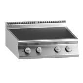 Cucina elettrica in vetroceramica MDLR 4 zone di cottura Modello CL7080PVET