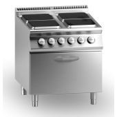 Cucina elettrica MDLR 4 piastre quadre Forno elettrico Modello CL7080CFEQ