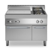 Cucina tuttapiastra a gas+2 fuochi MDLR Forno a gas statico Modello F70110TPFGFBP