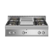 Cucina tuttapiastra a gas+4 fuochi MDLR Modello F70110TPPGFBT