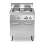Cucina elettrica 4 piastre tonde MDLR Armadio con porte Modello F7070PCEP