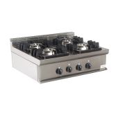 Cucina a gas a 4 fuochi Da banco CI Modello RisCu017 Potenza kW 24