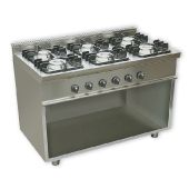 Cucina a gas 6 Fuochi CI Modello RisCu036 Potenza Gas 27 kW