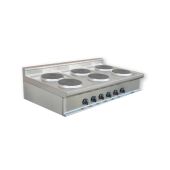 Cucina elettrica con 6 zone CI Modello RisCu020 Piastre tonde cottura Potenza kW 15,6