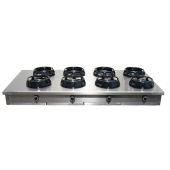 Cucina wok CI N.8 fuochi Potenza bruciatori a scelta Modello RisCu078