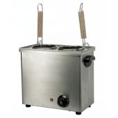Cuocipasta elettrico Modello CP2 Dimensioni vasca: G/N 1/3 x 200 mm Dimensioni cestello: ∅ 120 mm / 140 mm