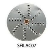 Disco per sfilacciare DT07 - spessore 7mm - adatto per formaggio per pizza, ravanelli, ecc Adatti per tagli a Julienne per Tagliaverdura Modello TITANIUM