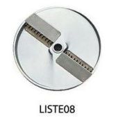 Disco per listelli ricurvi spessore 8mm DQ08 Adatto per tagli a Julienneper per Tagliaverdura Modello TITANIUM	