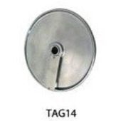 Disco per taglio spessore 14mm DF14 - adatto per cubi di 14mm e tagli grossi (in combinazione con il disco per cubettare disc/cube14 per Tagliaverdura Modelli TITANIUM