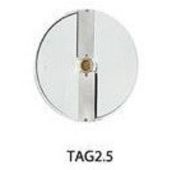 Disco per taglio spessore 2,5mm DF2,5N - adatto per cetrioli, carote, anelli di cipolla, patate fritte, cavoli bianchi, ecc. per Tagliaverdura Modelli TITANIUM
