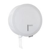 Dispenser di carta igienica MDC Acciaio Bianco a rotolone minijumbo in acciaio antivandalico Anima rotolo: 56 mm Modello PR2787
