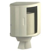 Dispenser di carta in rotolo industriale MDC Acciaio Bianco antivandalico adatto a bagni comuni Capacità: circa 600 salviette Modello DT0303