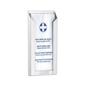 Dispenser di sacchetti igienici femminili MDC Acciaio Inox Satinato antivandalico adatto a bagni comuni Capacità: 50 sacchetti Modello DBH100CS