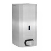 Dispenser di sapone liquido MDC in Acciaio Inox Satinato ad azionamento manuale antivandalico Modello DJ0031CS
