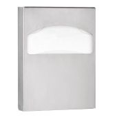 Dispenser di veline copriwater per la massima igiene MDC Acciaio Inox Satinato antivandalico adatto a bagni comuni Capacità: 50 sacchetti Modello DCA100CS