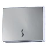 Distributore di carta asciugamani (200 fogli) ACCIAIO INOX AISI 430 BRILLANTE Carta piegata a C o Z  MDL - Modello BRINOX 105011