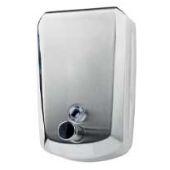 Distributore di sapone liquido con sistema "pull"  , serbatoio fuso nella struttura da 0.8 L in ACCIAIO INOX AISI 304  MDL  Modello BRINOX 105031