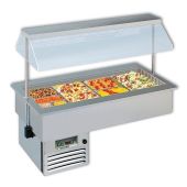 Drop in e mobile da incasso refrigerato Modello SINFONIA6VT Gastrnorm 6 vasche Gn1/1