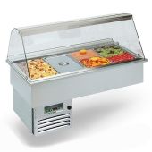 Drop in e mobile da incasso refrigerato Modello OPERA 3GN Gastrnorm capacità 3 vasche Gn1/1
