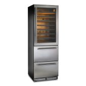 Cantina vino ventilata 72 Bottiglie vano superiore e 69 vano inferiore Modello DW190SILVER