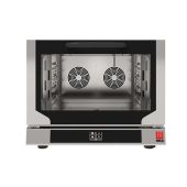Forno elettrico digitale a convezione con vapore Modello EKF411NTUD Capacità n.4 teglie/griglie GN 1/1 cm 53 x 32,5 Potenza Kw 6,4 Apertura a ribalta