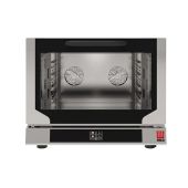 Forno elettrico digitale a convezione con umidificazione Modello EKF411NT Capacità n.4 teglie/griglie GN 1/1 cm 53 x 32,5 Potenza Kw 3,4 Apertura a ribalta