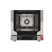Forno elettrico ventilato a convezione con vapore diretto per gastronomia, panetteria e pasticceria Modello EKF423NUD Capacità 4 teglie cm 42,9x 34,5 Potenza Kw 2,9 Apertura a ribalta