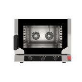 Forno elettrico ventilato a convezione con vapore Modello EKF464NALUD Capacità n.4 teglie cm 60x 40 Potenza Kw 6,4 Apertura laterale