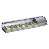 Vetrina refrigerata da banco Modello SUSHI4GN per Sushi Contiene bacinelle GN1/3