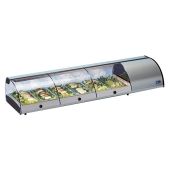 Espositore Da Banco refrigerato Modello SUSHI10GNSS per Sushi Vetri separati Contiene bacinelle GN1/3