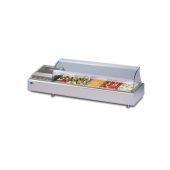 Espositore Da Banco refrigerato Modello GASTROSERVICECOLD 1400C Contiene Bacinelle GN (tutti i formati GN H MAX. 10 cm)