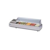 Espositore Da Banco refrigerato Modello GASTROSERVICECOLD 1600C Contiene Bacinelle GN (tutti i formati GN H MAX. 10 cm)