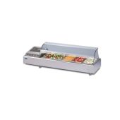 Espositore Da Banco refrigerato Modello GASTROSERVICECOLD 1800C Contiene Bacinelle GN (tutti i formati GN H MAX. 10 cm)