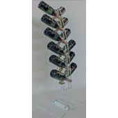 Espositore per bottiglie di vino champagnotte design Autoportante Capacità bottiglie 12 colore trasparente Modello ARPA BOLLICINE