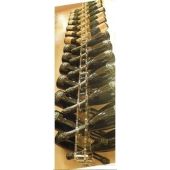 Espositore per bottiglie di vino champagnotte design Verticale a parete Capacità bottiglie 54 colore trasparente Modello BOLLICINE 200 DOUBLE