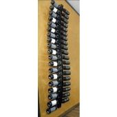Espositore per bottiglie di vino classiche design Doppia curva Capacità bottiglie 38 colore trasparente Modello Plex ESSE