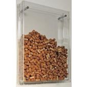Espositore/teca per tappi di sughero design a parete colore trasparente Modello TECA SAHARE SMALL
