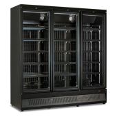 Espositore verticale murale refrigerato Modello MR188TN3 BLACK 3 porte temperatura normale
