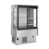 Espositore verticale murale refrigerato Zoin Modello Silver SC150PSV Adatto per l'esposizione di bevande latte gastronomia fredda prodotti preconfezionati latticini