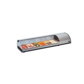 Vetrina refrigerata Da Banco Modello TAPAS4GN Contiene bacinelle GN1/3 Cm 32,5x17,6x4