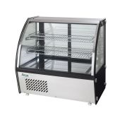 Vetrina refrigerata Modello G-VPR100 da banco con vetro curvo
