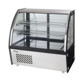 Vetrina refrigerata Modello G-VPR120 da banco con vetro curvo