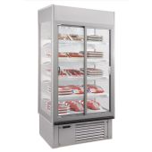 Espositore murale con porte scorrevoli in lamiera preverniciata MON Modello SUPERSUNNY 10 GLASS Refrigerazione ventilata